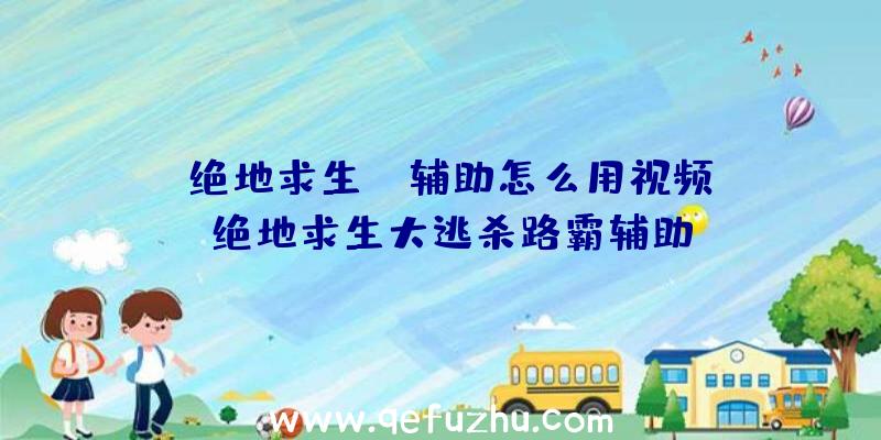 「绝地求生jr辅助怎么用视频」|绝地求生大逃杀路霸辅助